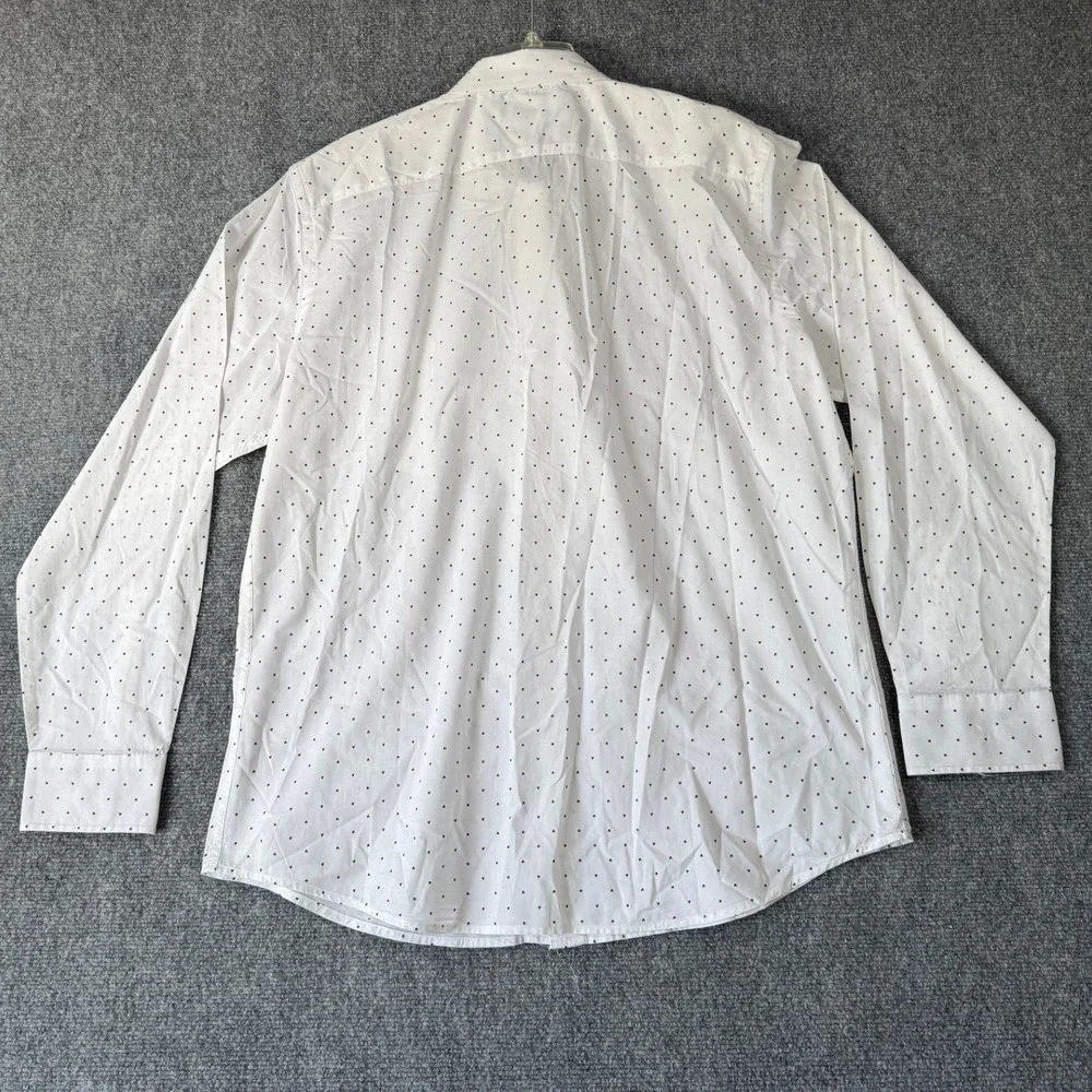 Banana‎ Republic Mens Soft Wash Standard Fit Button Down Shirt Red Dot L